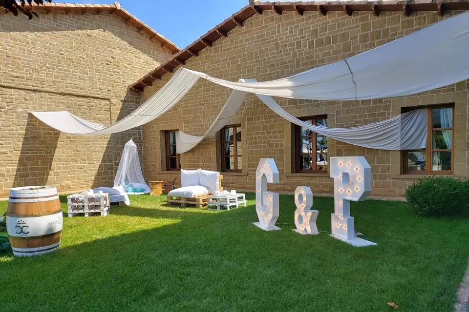 Letras jardin