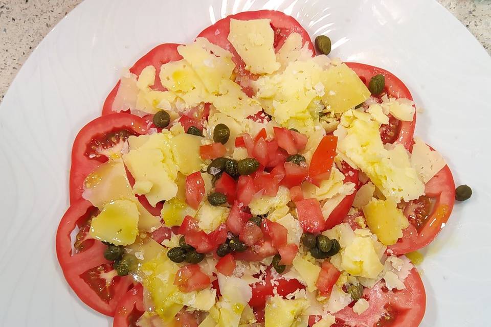 Ensalada de tomate cor de bou