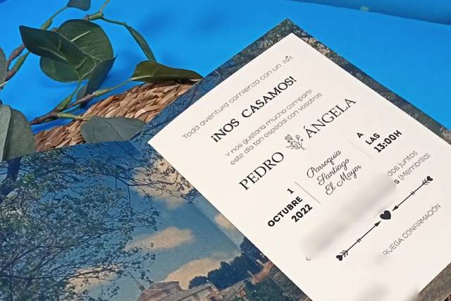 Invitación boda personalizada