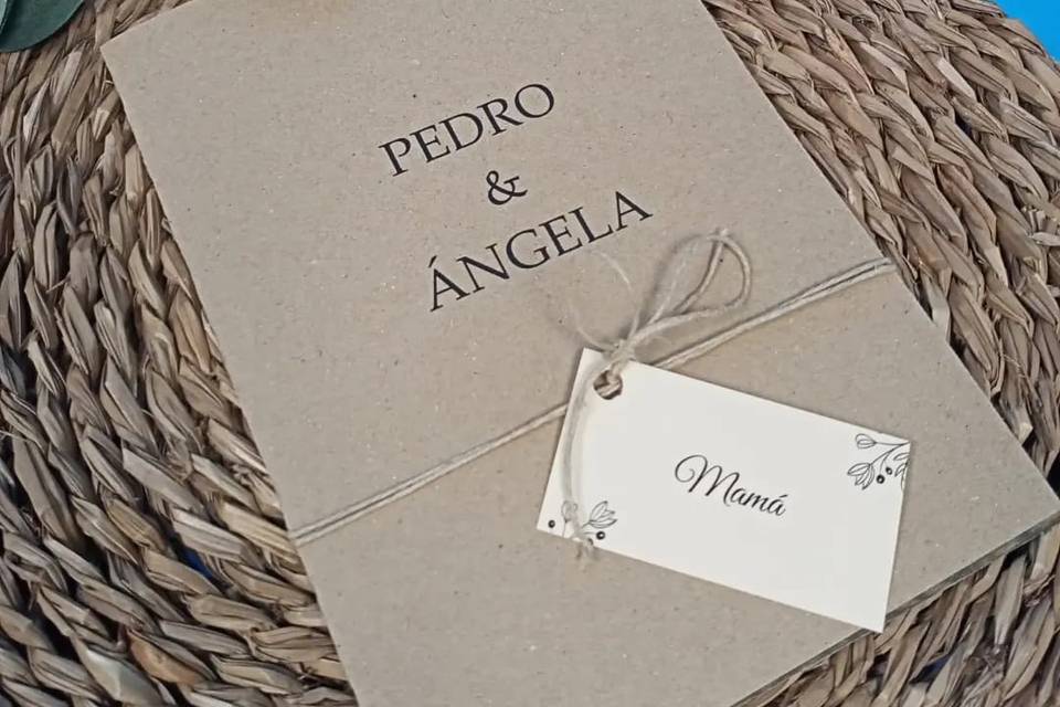 Invitación boda personalizada