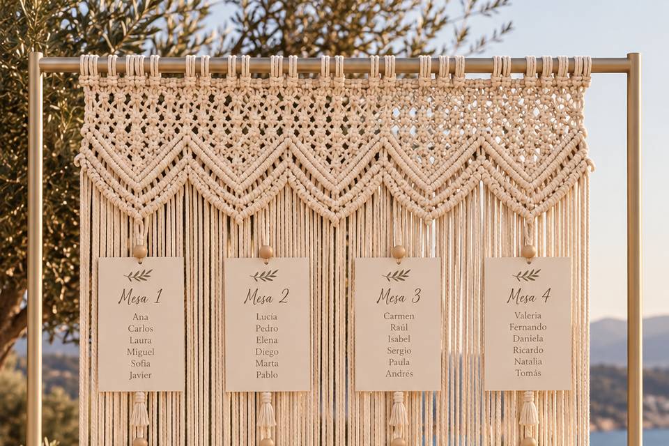 Seating Plan Macramé