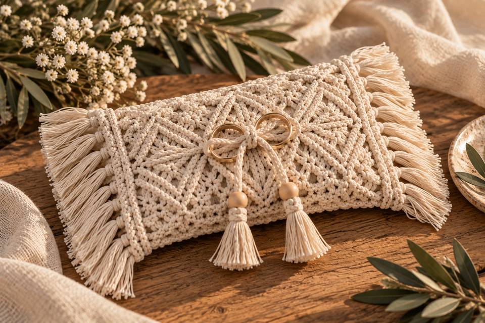 Porta Alianzas Macramé