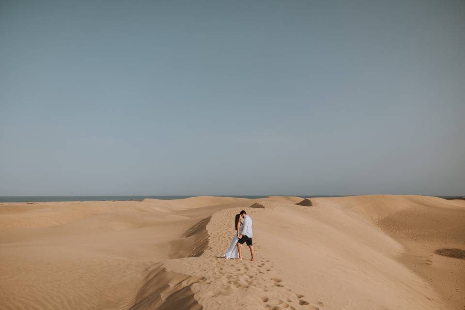 Preboda en las dunas