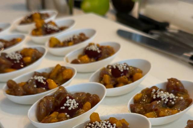 Tartar de atún y mango