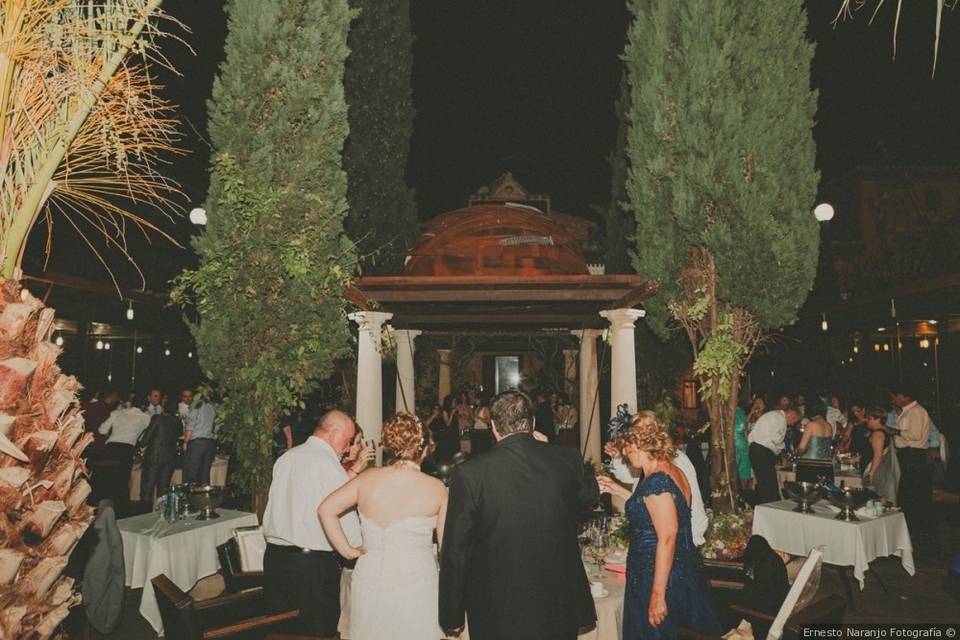 Novios en entrada del Palacio