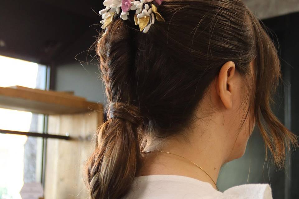 Recogido con trenza