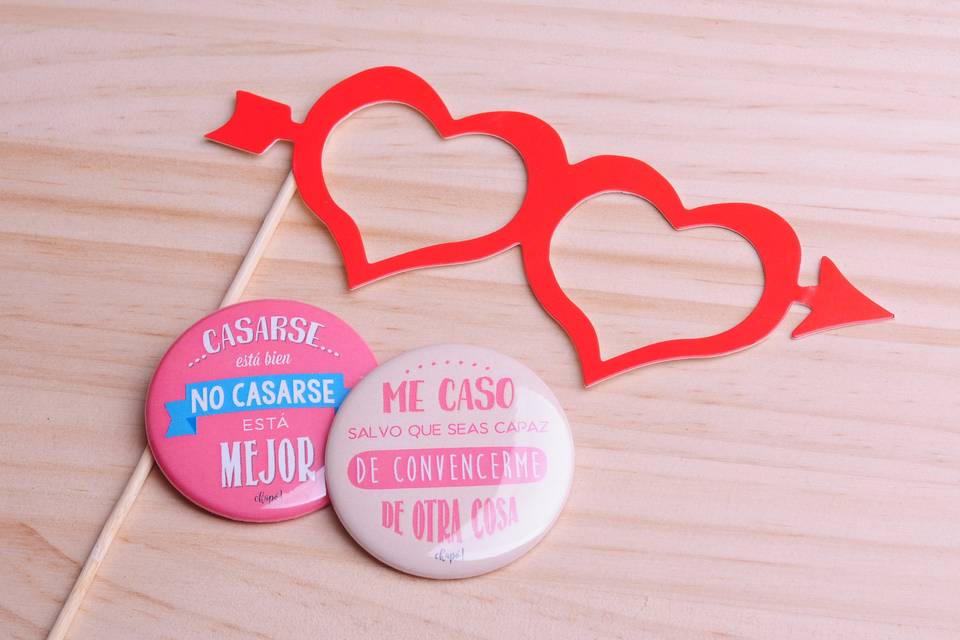 Chapas para despedida de soltera