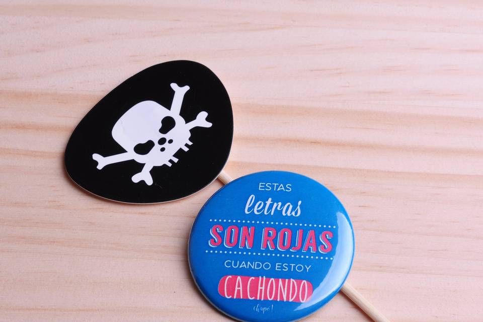 Chapas para despedida de solte