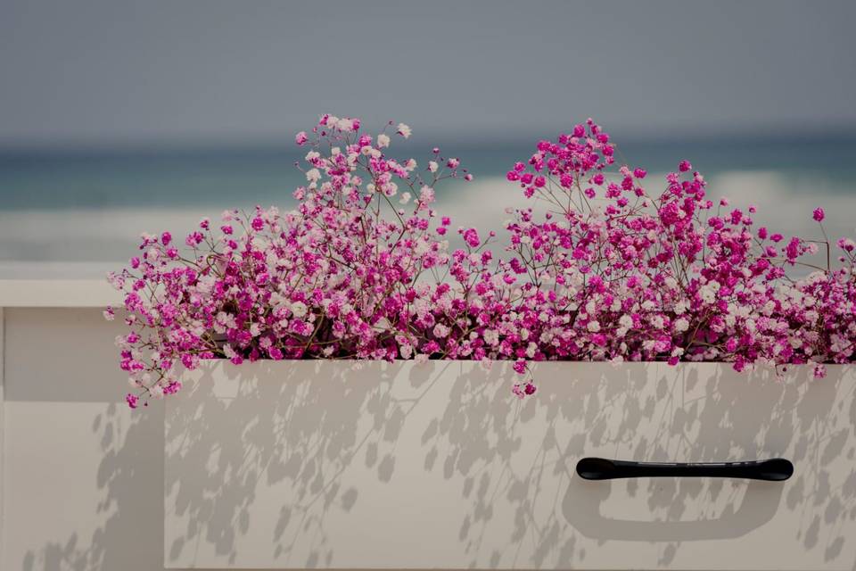 Decoración de boda en la playa