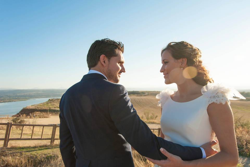 Pareja al atardecer