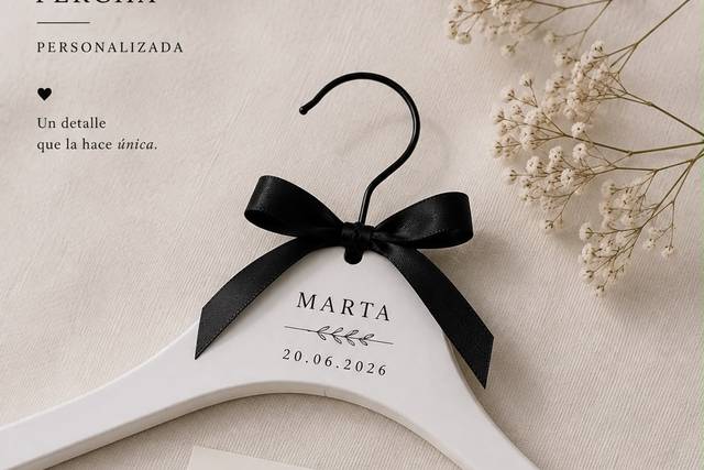 Percha trajes novios