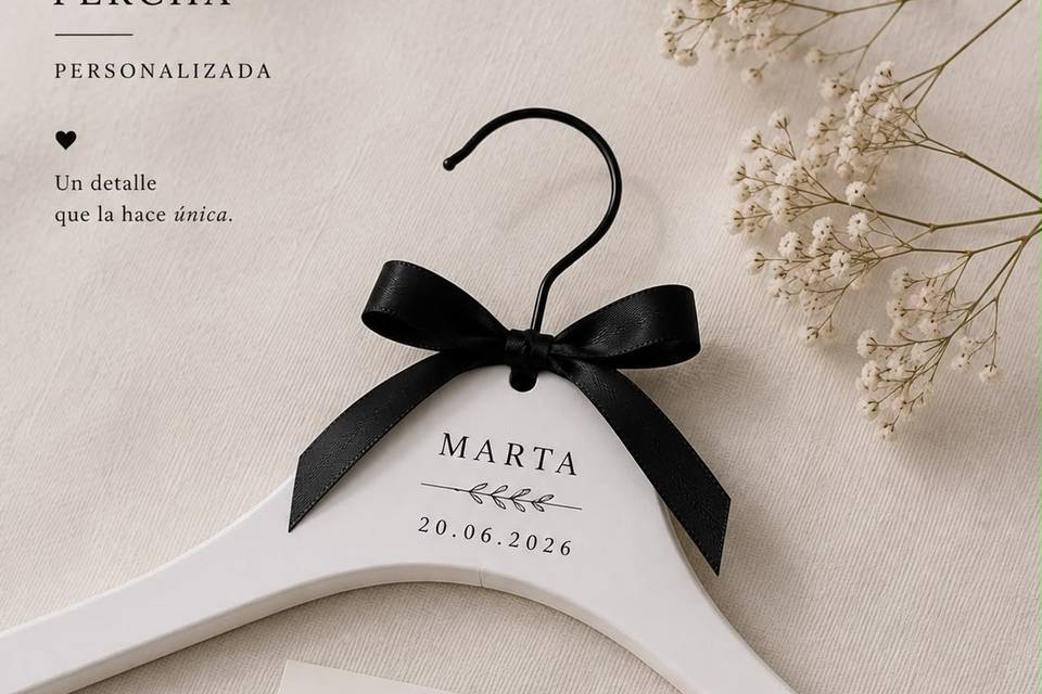 Percha trajes novios