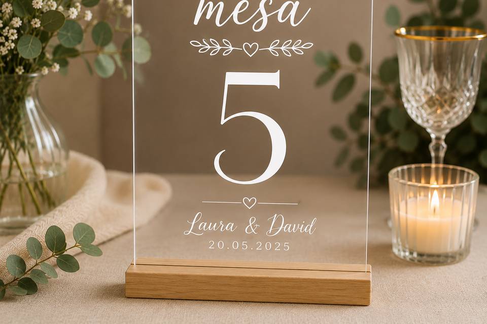 Números de Mesa Personalizado