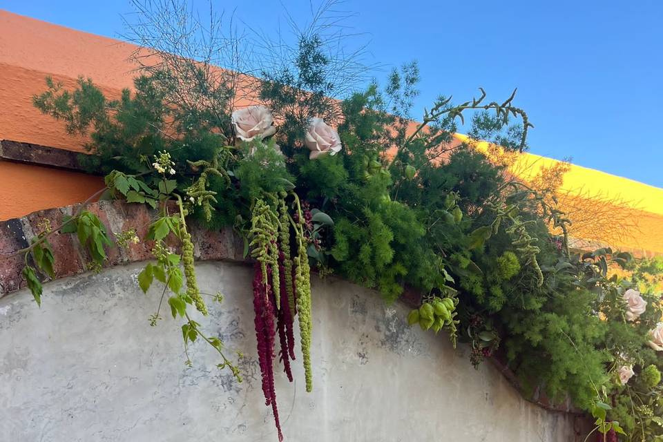 Fuente decorada