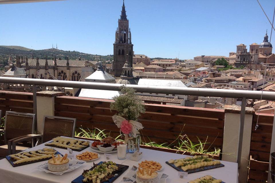 Mesa de aperitivos
