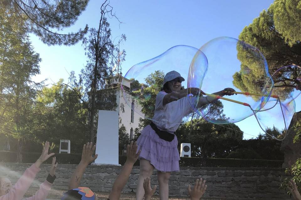 Pompas de jabón gigantes