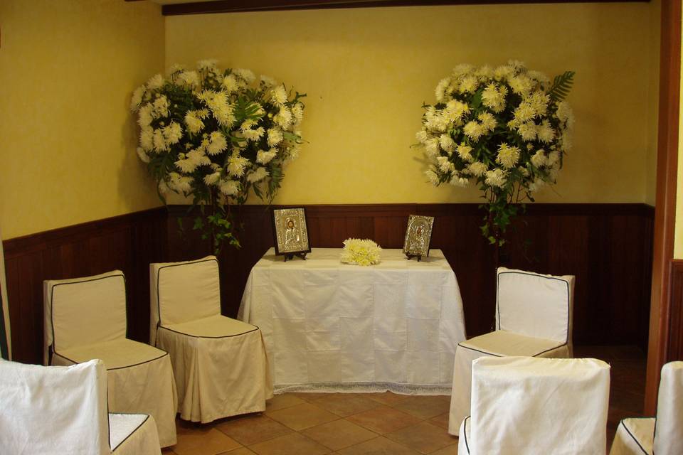 Mesa de firmas boda civil