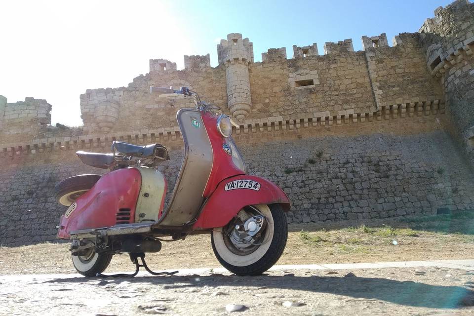 Vespa in the street