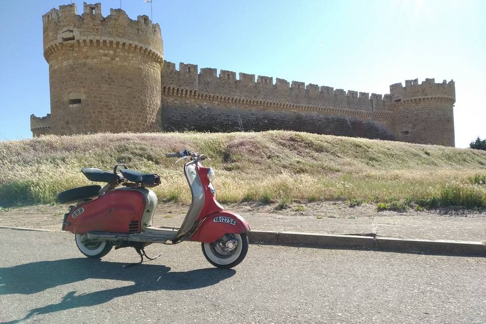 Vespa in the street