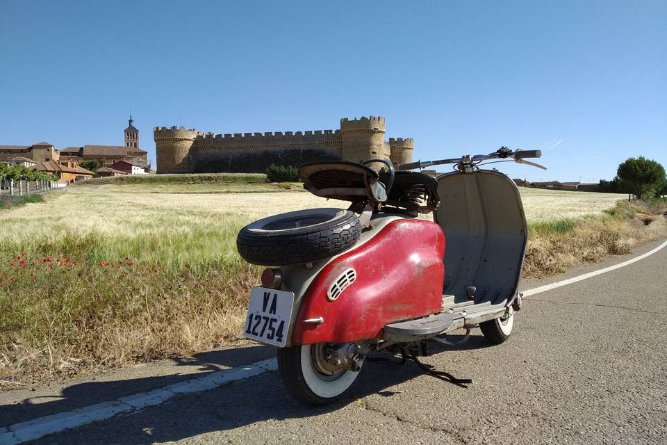 Vespa in the street