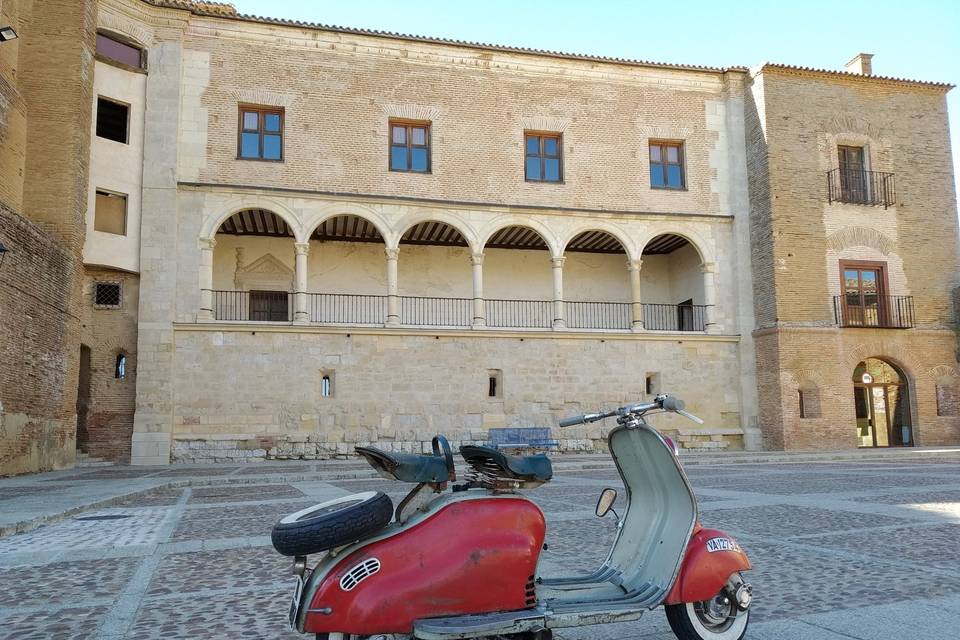 Vespa in the street