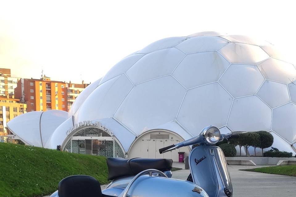 Vespa in the street