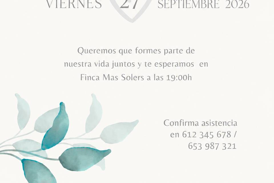 Invitaciones personalizadas
