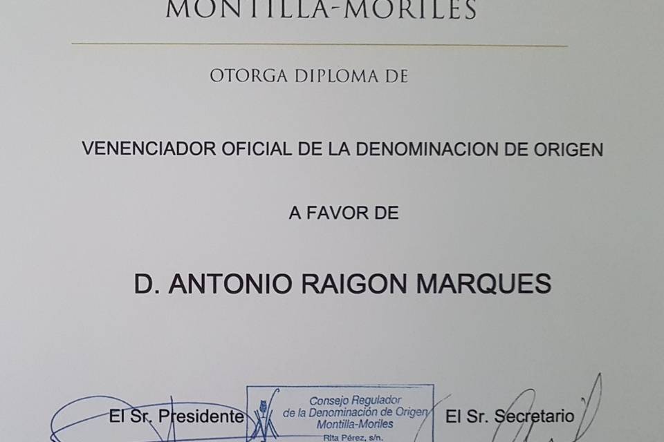 Antonio Raigón Venenciadores