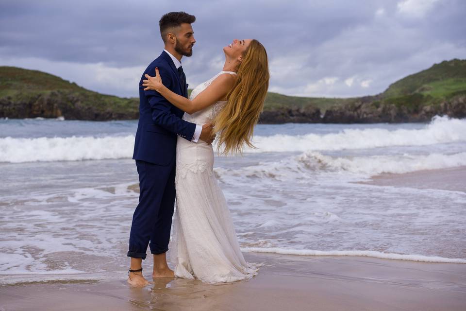 Postboda en la playa