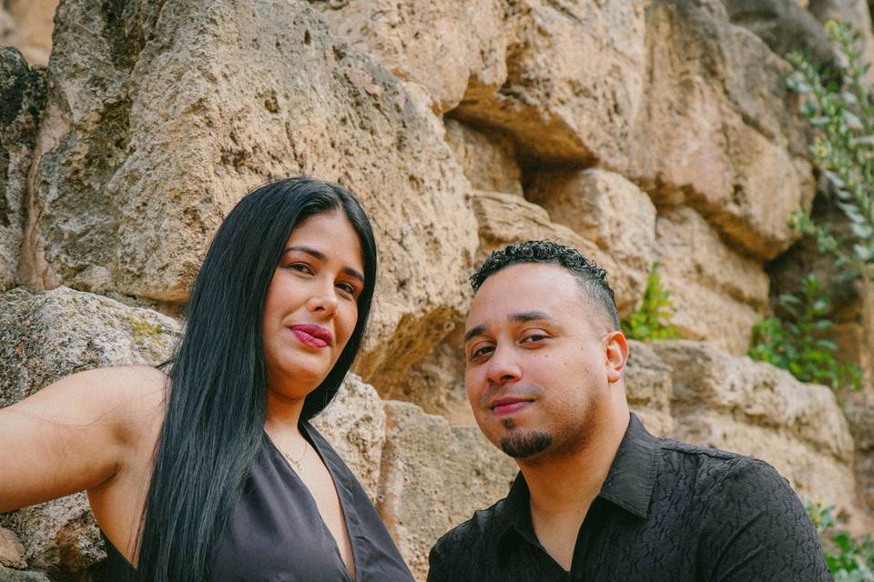 Fotos en rocas antiguas