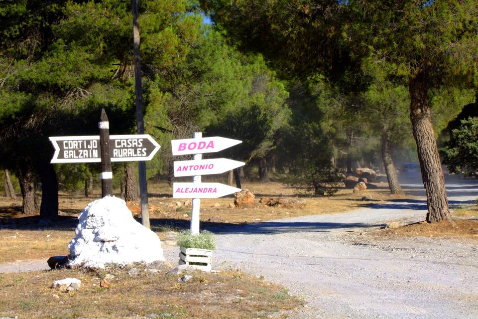 Entrada a la finca