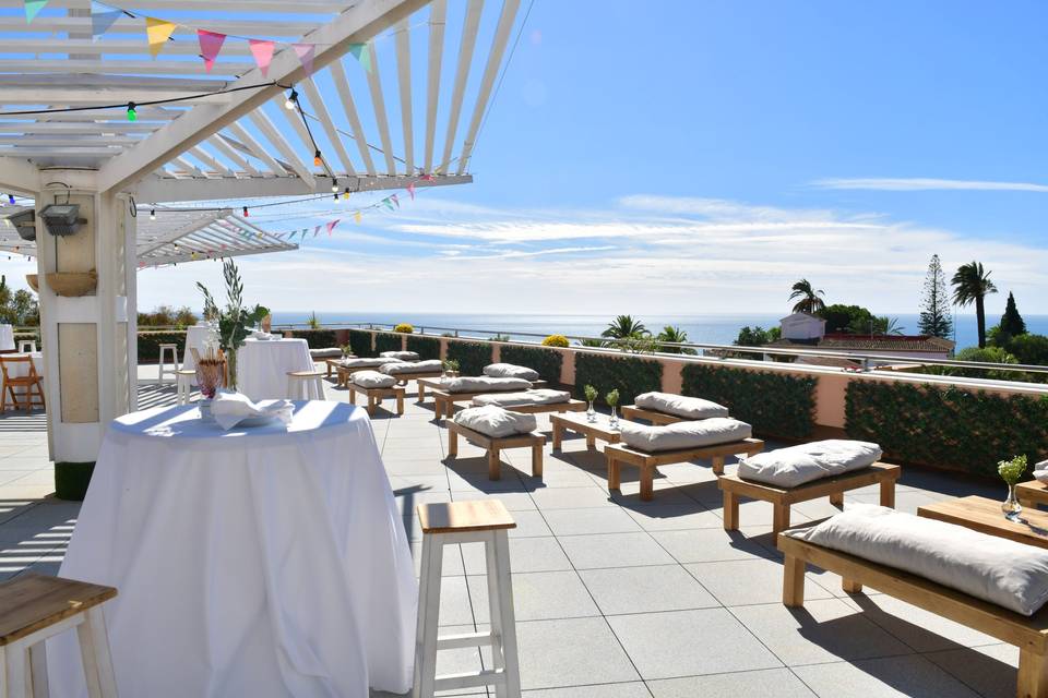 Boda de octubre en la terraza