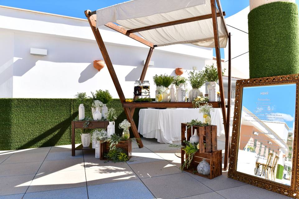 Boda de octubre en la terraza