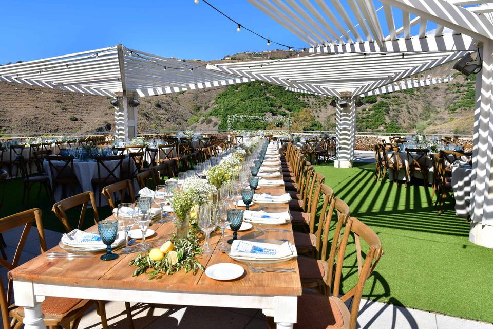 Boda de octubre en la terraza