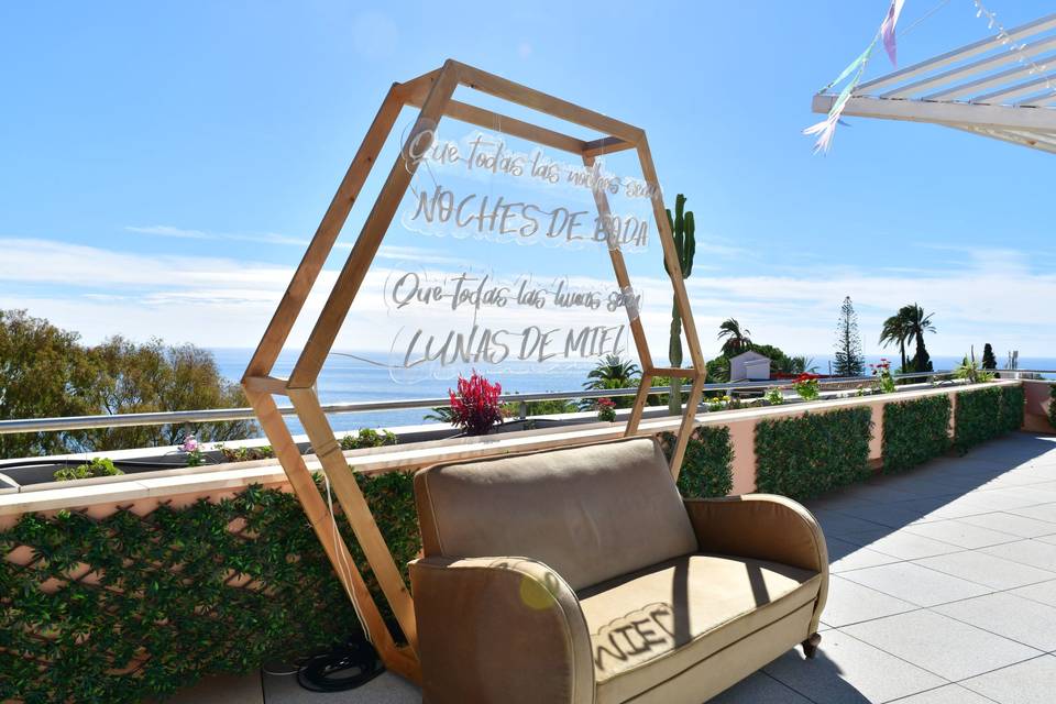 Boda de octubre en la terraza