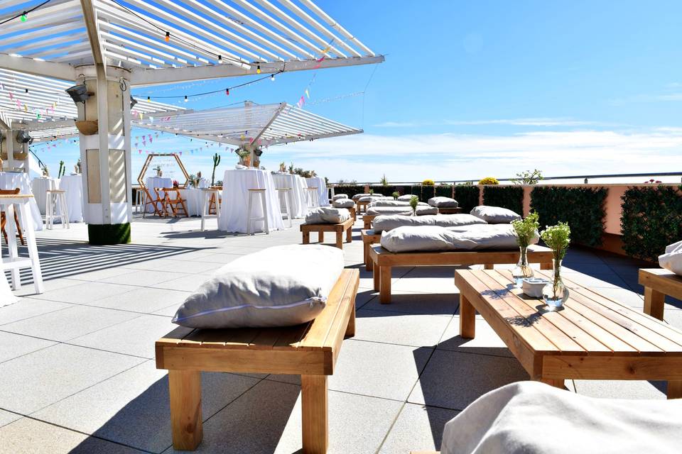 Boda de octubre en la terraza