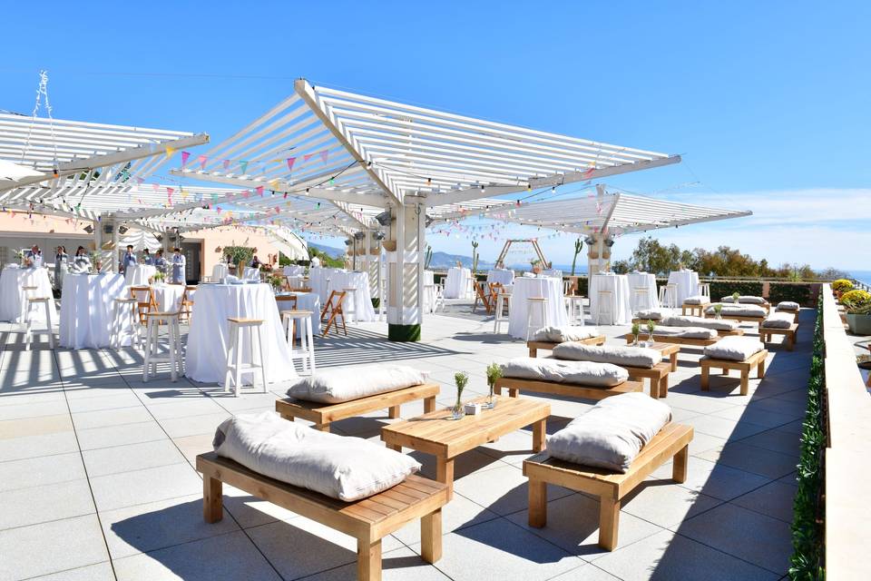 Boda de octubre en la terraza