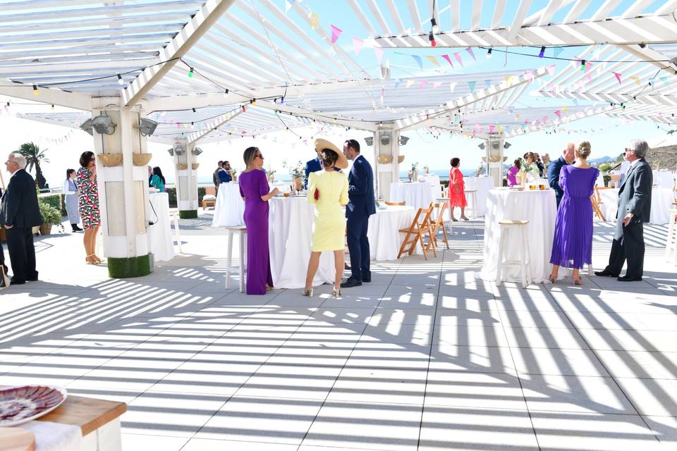 Boda de octubre en la terraza