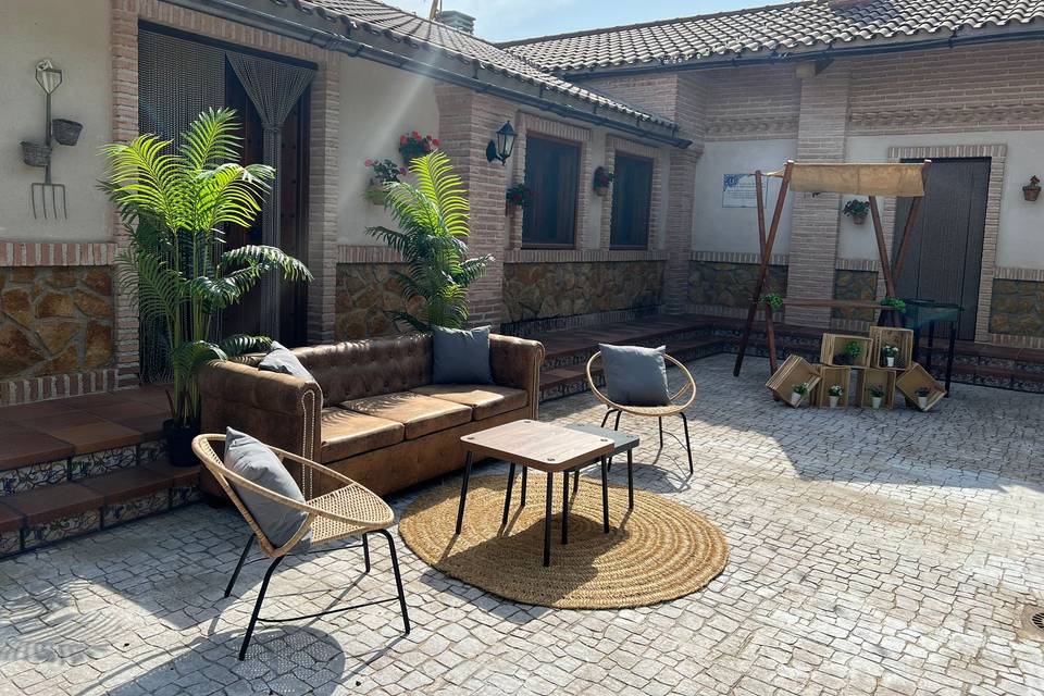 Patio geranios