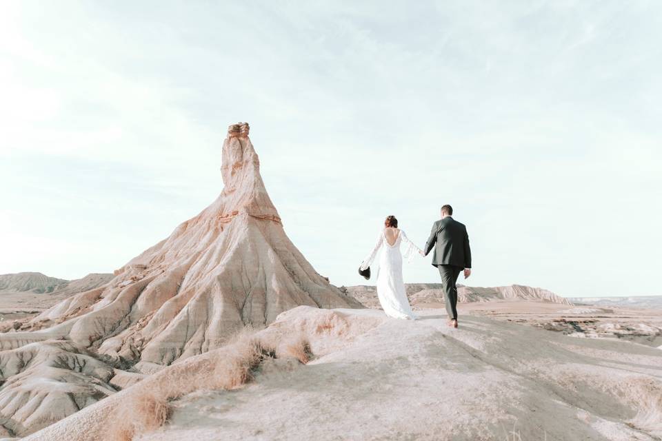 Postboda en el desierto