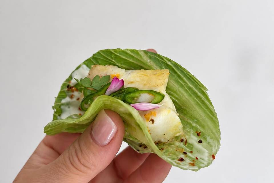 Ssam de merluza para evento