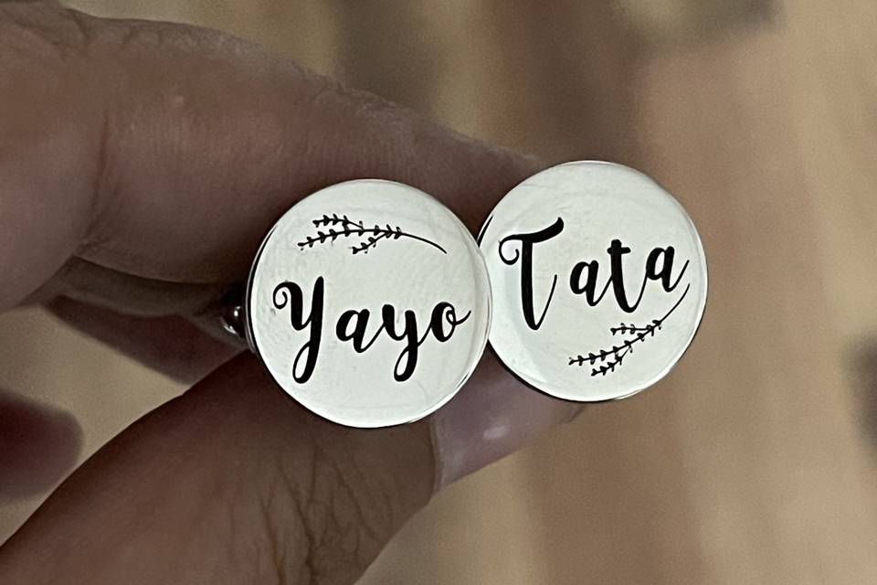 Gemelos boda personalizados