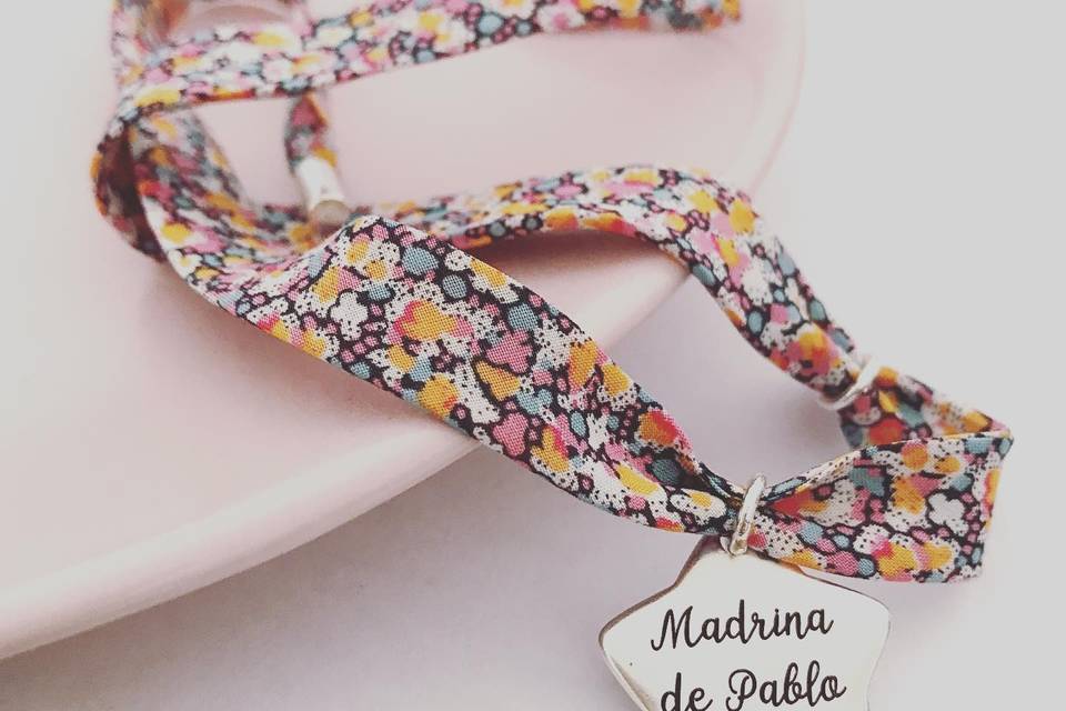 Pulsera para madrina personalizada