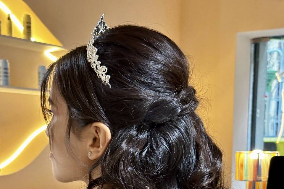 Peinado, Quinceañera