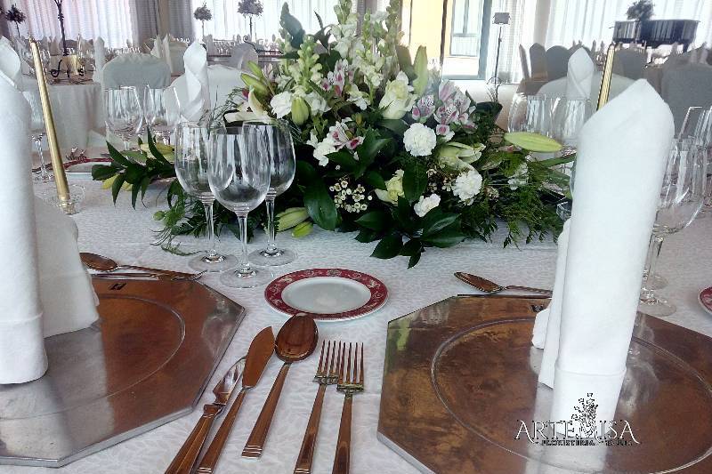 Detalle mesa novios