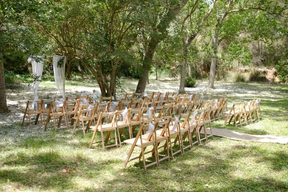 Ceremonia en el jardín