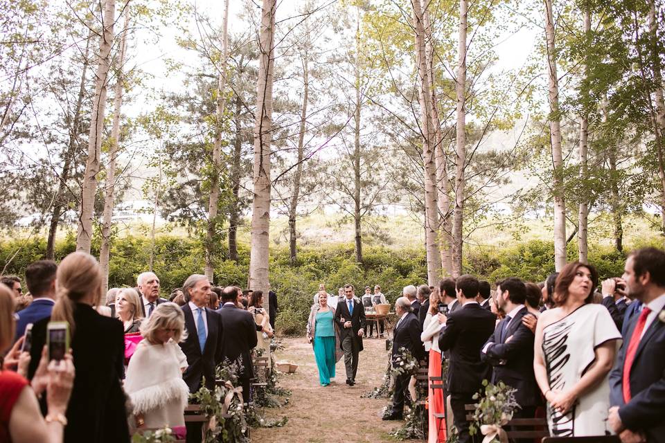 Ceremonia en el bosque