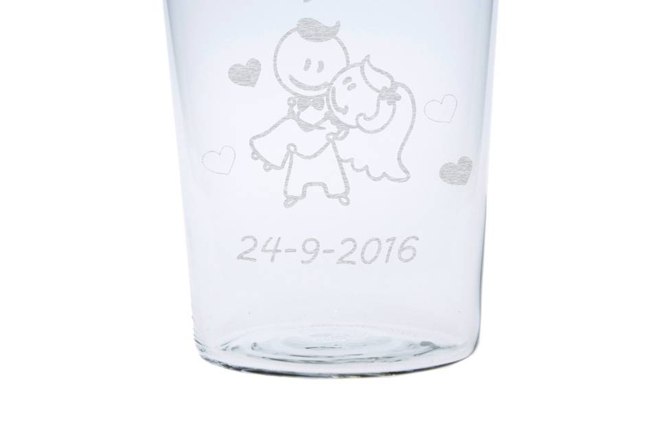 Vaso de recién casados