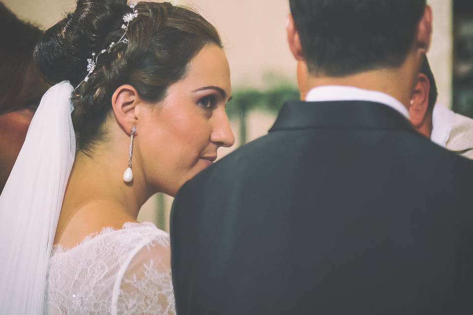 Detalle de novia y arras