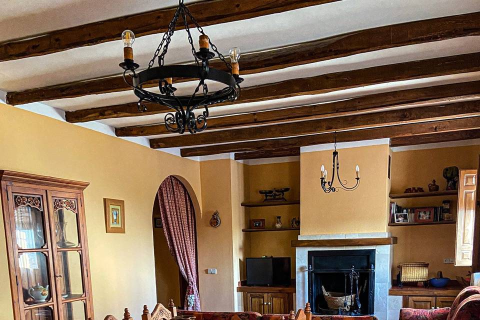 Salón chimenea